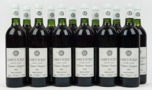 1984 Lake’s Folly Cabernet Sauvignon, Hunter Valley, New South Wales, (12 bottles).