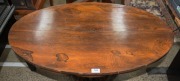 An antique rosewood oval centre table 19th century,  76cm high x 93cm wide x 67cm deep - 2