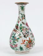 A Chinese famille rose baluster shaped porcelain vase, Qing Dynasty, 19th century, ​​​​​​​18cm high - 3
