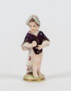 Five assorted German porcelain statues including MEISSEN and ROSENTHAL, 19th and 20th century, (5 items), the largest 21cm high - 4