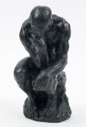 AUGUSTE RODIN (after), The Thinker, cast bronze statue, 20th century, ​​​​​​​20cm high - 3