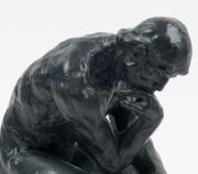 AUGUSTE RODIN (after), The Thinker, cast bronze statue, 20th century, ​​​​​​​20cm high - 6