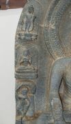 SHAKYAMUNI antique Indian carved grey basalt stele, Bihar, 10th century, 87cm high - 6