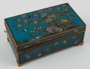 A fine Japanese lacquer inro (incomplete), together with a Japanese cloisonne box (damaged), Meiji Period, (2 items), the box 16cm wide - 2