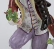 MEISSEN "The Lottery Game" important antique German porcelain figural group, by J.J. KAENDLER, circa 1760, blue crossed swords mark to base, ​​​​​​​14.5cm high - 5