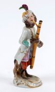 VOLKSTEDT "MONKEY BAND" 11 piece German porcelain ensemble, 20th century, blue factory mark to bases, the largest 16cm high - 3