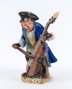 VOLKSTEDT "MONKEY BAND" 11 piece German porcelain ensemble, 20th century, blue factory mark to bases, the largest 16cm high - 6