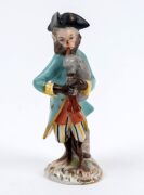 VOLKSTEDT "MONKEY BAND" 11 piece German porcelain ensemble, 20th century, blue factory mark to bases, the largest 16cm high - 8