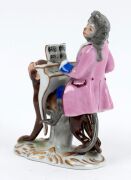"MONKEY BAND" group of ten assorted German porcelain statues plus a music stand, various factories, predominantly MEISSEN, 19th/20th century, (11 items), ​​​​​​​the largest 15.5cm high - 3