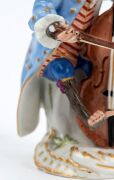 "MONKEY BAND" group of ten assorted German porcelain statues plus a music stand, various factories, predominantly MEISSEN, 19th/20th century, (11 items), ​​​​​​​the largest 15.5cm high - 11