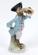 "MONKEY BAND" group of ten assorted German porcelain statues plus a music stand, various factories, predominantly MEISSEN, 19th/20th century, (11 items), ​​​​​​​the largest 15.5cm high - 12