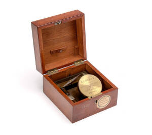 DIPLEIDOSCOPE: Dent's Meridian Instrument in walnut box, mid 19th century. Box 12.5cm x 13cm x 8.5cm