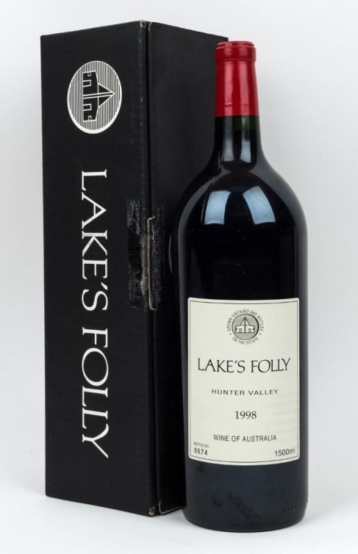 1998 Lake's Folly Cabernets, Hunter Valley, magnum No. 0674, (1500ml) in original box