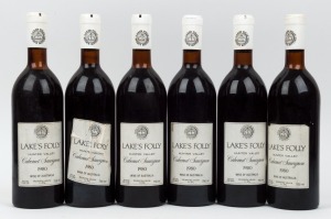 1980 Lake's Folly Cabernet Sauvignon, Hunter Valley, (six bottles)