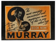 "MURRAY HANDCUFFS" poster, circa 1930s, 74 x 101cm, 87 x 120cm overall - 2