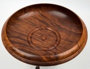 A fine Australian turned cedar comport of modernist design, 20th century, 27cm high, 30cm diameter - 2