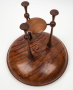 A fine Australian turned cedar comport of modernist design, 20th century, 27cm high, 30cm diameter - 3