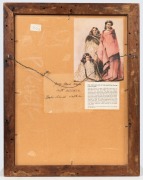 GEORGE FRENCH ANGAS (1822-1886), (Maori mother and child), watercolour, in original period New Zealand timber frame with hand-drawn card mount, inscribed verso "George French Angas, South Australia Banks Island Natives", 24.5 x 16.5cm, 39.5 x 31cm overall - 2