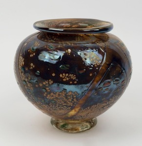 Australian art glass vase, signed "Martini, 1992", ​​​​​​​20cm high