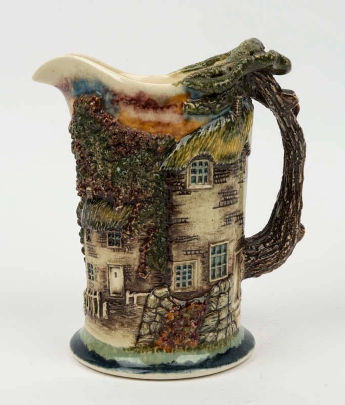 R. MAGSON of Ryde, Sydney, pottery jug, kangaroo stamp to base, 19cm high