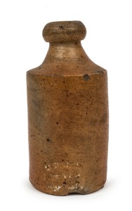 THOMAS FIELD (Sydney), antique pottery ginger beer bottle, impressed "T. FIELD POTTERY, SYDNEY", 16cm high