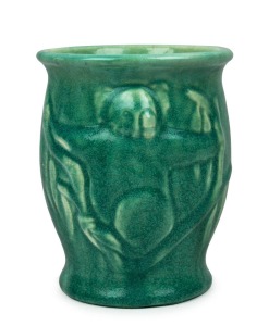 MELROSE WARE green glazed koala vase, stamped "Melrose Ware, Australian", 12.5cm high,