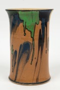 P.P.P. (PREMIER POTTERY PRESTON), drip glazed pottery vase, stamped "P.P.P.", ​​​​​​​16cm high - 2