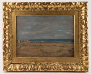 EMANUEL PHILLIPS FOX (attributed), (1865-1915), Mediterranean coast, oil on panel, bearing Sotheby's label verso, 25 x 35cm, 35 x 43cm overall, Provenance: Sotheby’s, Melbourne 1982. Private Collection Melbourne. - 2