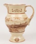 "Centenary of Melbourne" jug by William Adams & Sons Ltd, England 1934, limited edition 89/200, with certificate, 25cm high - 2