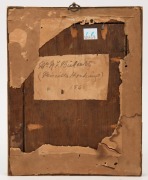 WILLIAM MICHAEL NICHOLAS, (1809-1854), Pricilla Hosking, 1840, watercolour, original paper label verso "Mrs. M.F. Bickerton, (Pricilla Hosking), 1840", ​​​​​​​housed in original birdseye maple frame with gilt slip and glass, 18 x 12.5cm, 25.5 x 20cm overa - 2