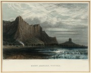 NICHOLAS CHEVALIER (1828-1902), I.) Sandridge, Victoria, II.) Mount Arapiles, III.) Mallee Scrub, Victoria, coloured engravings, 14 x 19cm each, 32 x 36cm each overall - 3