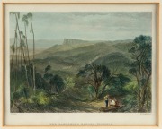 JOHN SKINNER PROUT (1805-1876), I.) Avoca River, Victoria, II.) Jamieson's Valley, III.) The Upper Goulburn, Victoria, IV.) On The Plenty, Near Melbourne, V.) The Dandenong Ranges, Victoria coloured engravings, 15 x 19cm each, 32 x 36cm each overall - 6