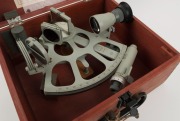 TROMMEL sextant in original box with papers, circa 1978,  ​​​​​​​the box 33cm wide - 2