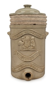 CORNWELL'S POTTERY Brunswick Colonial water filter, late 19th century, oval stamp to side, 50cm high overall