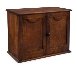 An Australian Blackwood humidor with fitted interior, late 19th century,  30cm high, 38cm wide, 20cm deep