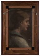 EMANUEL PHILLIPS FOX (attributed), (1865-1915), (double-sided portrait of a woman), oil on cedar panel 40 x 23cm, 55 x 38.5cm overall. Provenance: Private Collection Melbourne. - 2