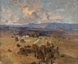 WILLIAM DUNN KNOX (1880-1945), (The Dandenong Ranges), oil on canvas, signed lower left "W.D. Knox", 46 x 56cm, 55 x 65cm overall