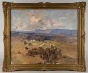 WILLIAM DUNN KNOX (1880-1945), (The Dandenong Ranges), oil on canvas, signed lower left "W.D. Knox", 46 x 56cm, 55 x 65cm overall - 2