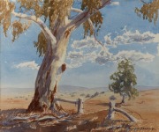 BRENDAN O'KEEFE Australian landscape, watercolour, signed and dated '81 at lower right, 39 x 46cm; framed, overall 60 x 64cm.