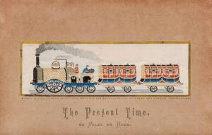 STEVENGRAPHS: Group of 3 showing the "Lord Howe" steam train; coaching scene & horse racing scene. Each framed & captioned. 15 x 5cm each