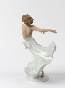 SCHAUBACH KUNST&nbsp;German Art Deco porcelain statue of a dancing lady, green factory mark to base, 23.5cm high - 2