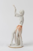 ROSENTHAL "Aileen" German porcelain statue of a lady, green factory mark to base, 21cm high - 2