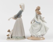 LLADRO&nbsp;two Spanish porcelain statues, blue factory mark to bases, 25 and 27cm high - 2