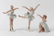 WALLENDORFER&nbsp;three German porcelain dancing figurines, factory marks to bases, the largest 23cm high
