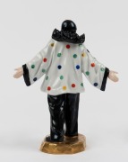 ROYAL VIENNA Austrian porcelain Pierrot statue on gilt base, blue beehive factory mark to base, 16cm high - 2