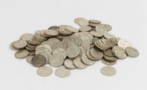 Australian 1966 round 50 cent pieces, (161), 2138 grams