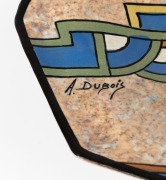 DUBOIS Belgian Art Deco tazza, circa 1930, ​​​​​​​18cm high, 27cm wide - 2