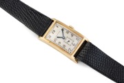 MOVADO&nbsp;9ct gold cased Art Deco gent's wristwatch, manual movement with subsidiary dial, 3.9cm high, 2.2cm wide including crown - 2