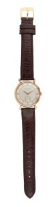 JAEGER LeCOULTRE 18ct gold cased gent's wristwatch with manual movement, mid 20th century, ​​​​​​​3.3cm wide including crown  