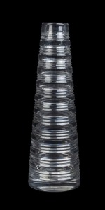 STUART CRYSTAL conical shaped vase, late 20th century, acid etched factory mark to base, 30cm high